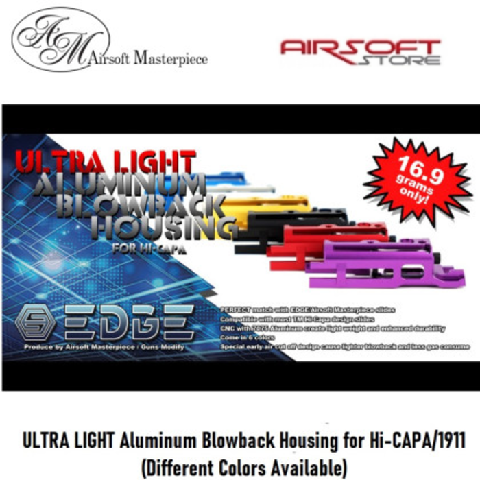 EDGE ULTRA LIGHT Aluminum Blowback Housing for Hi-CAPA/1911