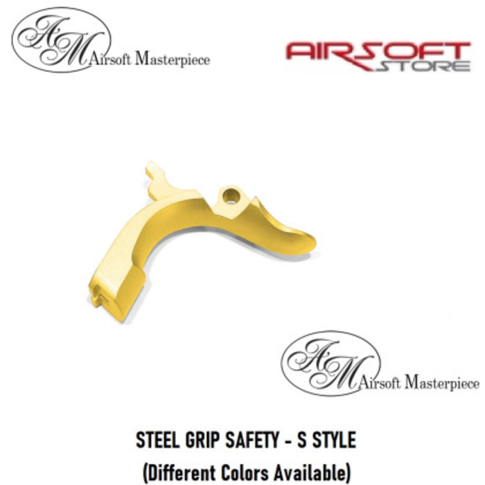 Airsoft Masterpiece STEEL GRIP SAFETY - S STYLE