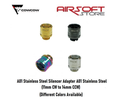 CowCow Technology A01 Stainless Silencer Adapter (11mm CW to 14mm CCW)
