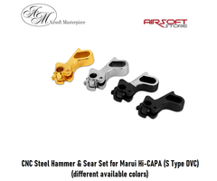 Airsoft Masterpiece CNC Steel Hammer & Sear Set for Marui Hi-CAPA (S Type DVC)