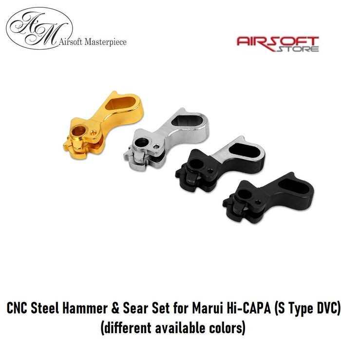 Airsoft Masterpiece CNC Steel Hammer & Sear Set for Marui Hi-CAPA (S Type DVC)
