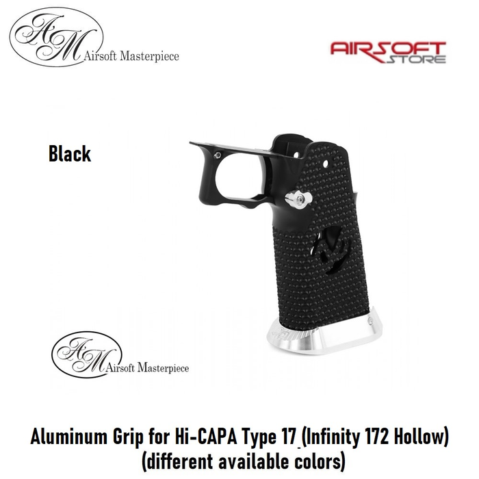 Airsoft Masterpiece Aluminium Grip for Hi-CAPA Type 17 (Infinity 172 Hollow)