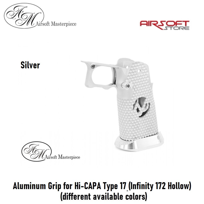 Airsoft Masterpiece Aluminium Grip for Hi-CAPA Type 17 (Infinity 172 Hollow)