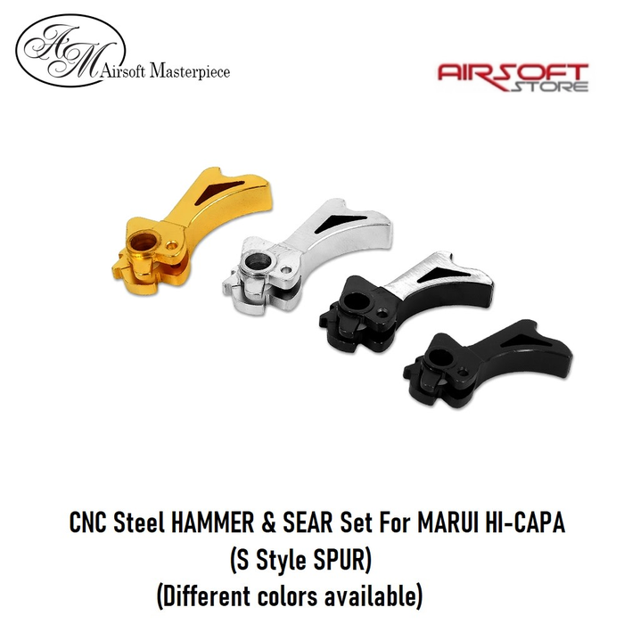 Airsoft Masterpiece CNC Steel HAMMER & SEAR Set TM HI-CAPA (S SPUR)