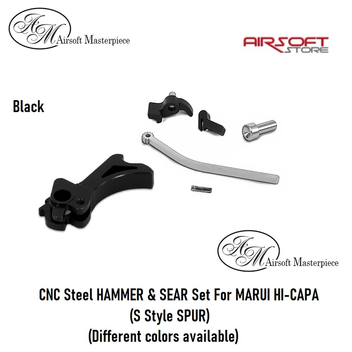 Airsoft Masterpiece CNC Steel HAMMER & SEAR Set TM HI-CAPA (S SPUR)