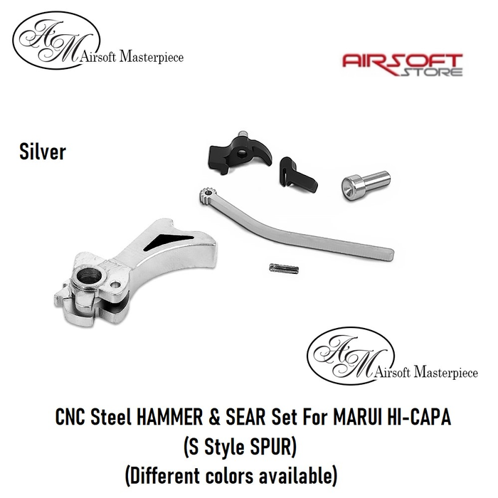 Airsoft Masterpiece CNC Steel HAMMER & SEAR Set TM HI-CAPA (S SPUR)