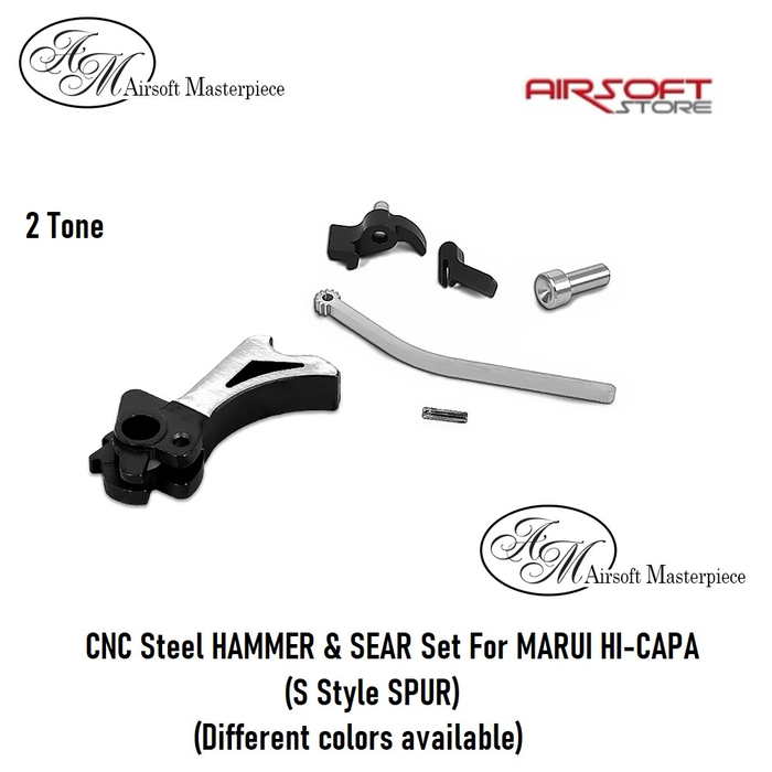 Airsoft Masterpiece CNC Steel HAMMER & SEAR Set TM HI-CAPA (S SPUR)