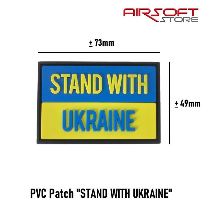 PVC Patch "STAND WITH UKRAINE"