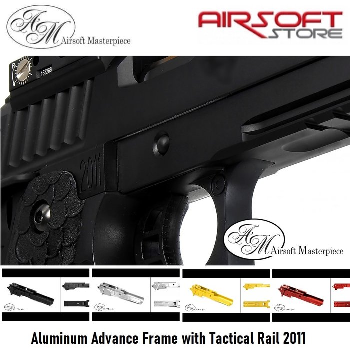 Airsoft Masterpiece Aluminum Advance Frame with Tactical Rail 2011