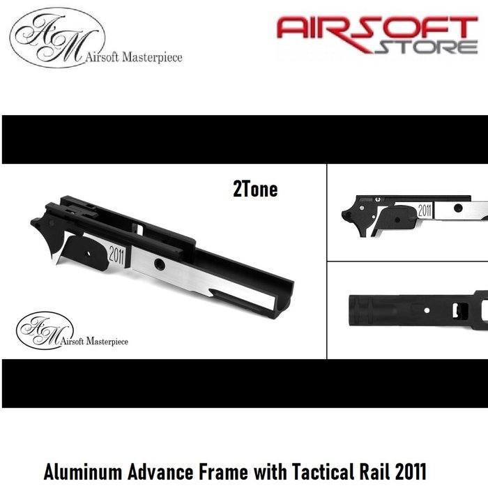 Airsoft Masterpiece Aluminum Advance Frame with Tactical Rail 2011