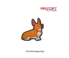PVC Patch Happy Corgi