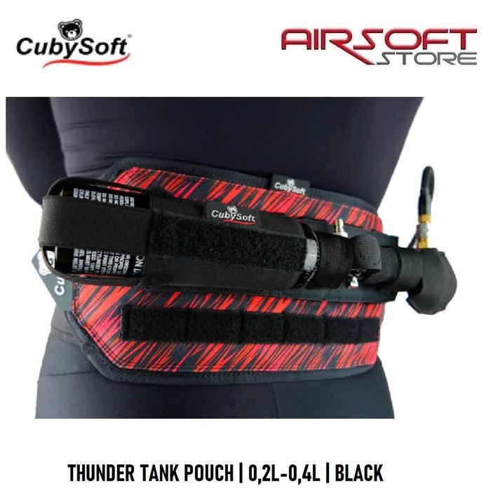 CubySoft® THUNDER TANK POUCH | 0,2L-0,4L | BLACK