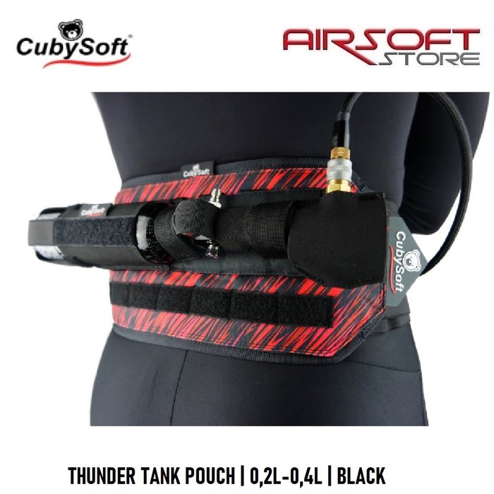 CubySoft® THUNDER TANK POUCH | 0,2L-0,4L | BLACK