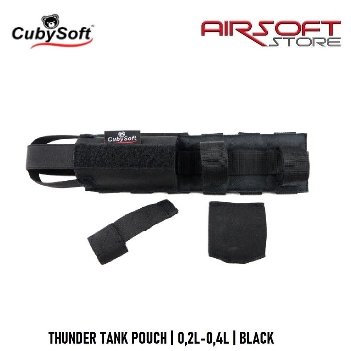 CubySoft® THUNDER TANK POUCH | 0,2L-0,4L | BLACK