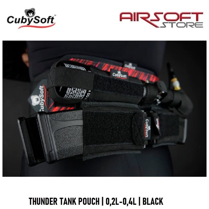 CubySoft® THUNDER TANK POUCH | 0,2L-0,4L | BLACK