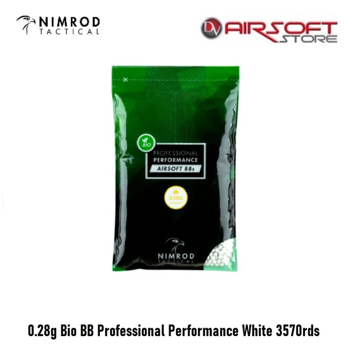 Nimrod 0.28g Bio BB Professional Performance White 3570rds