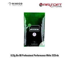 Nimrod 0.32g Bio BB Professional Performance White 3125rds