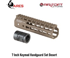Ares 7 Inch Keymod Handguard Set Desert