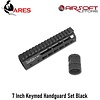 Ares 7 Inch Keymod Handguard Set Black