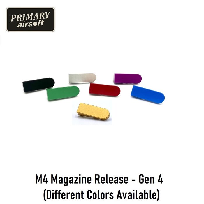 Primary Airsoft M4 Aluminum Magazine Release - Gen 4
