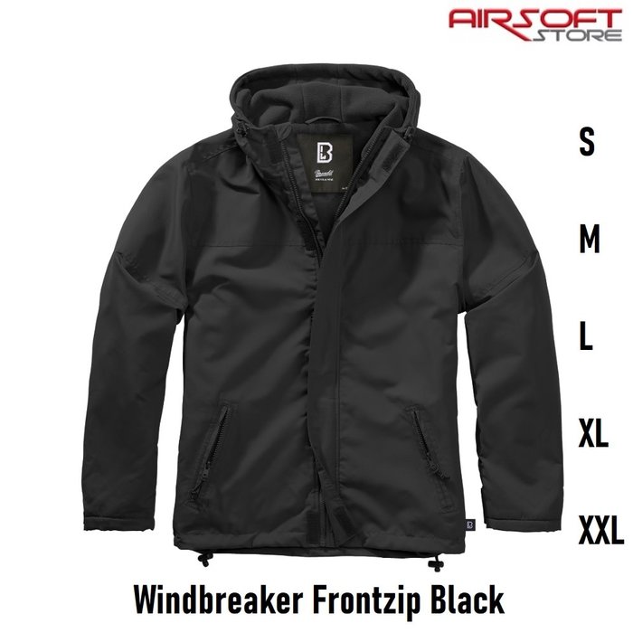 Brandit Windbreaker Frontzip Black