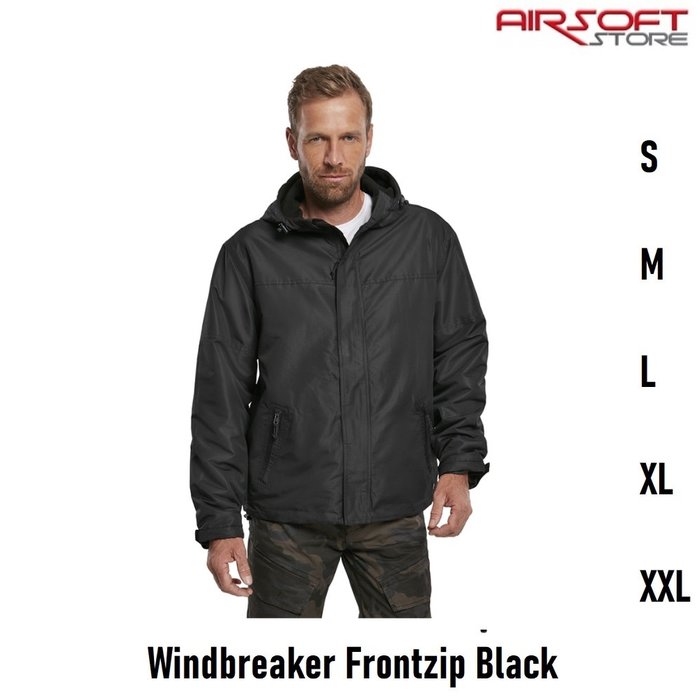 Brandit Windbreaker Frontzip Black