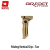 NUPROL Folding Vertical Grip - Tan
