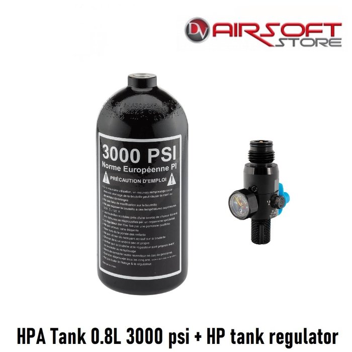 HPA Tank 0.8L 3000 psi + HP tank regulator