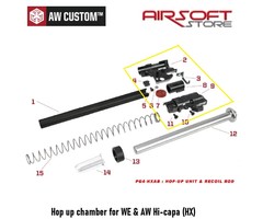 Armorer Works Hop up chamber for WE & AW Hi-capa (HX) left plate part 2