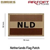 CLAWGEAR Netherlands Flag Patch Embroided Desert