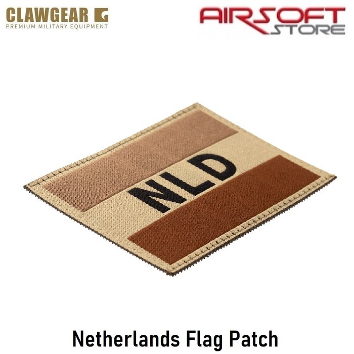 CLAWGEAR Netherlands Flag Patch Embroided Desert