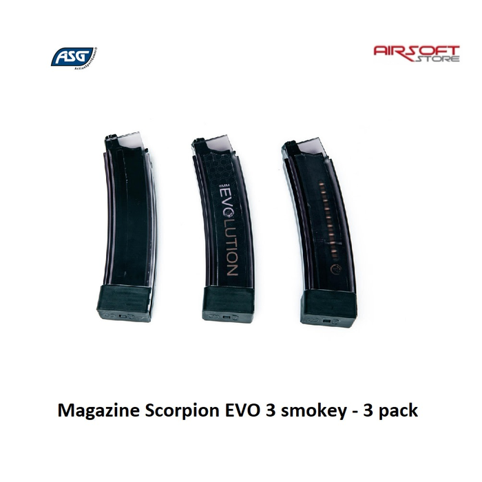 ASG Magazine Scorpion EVO 3 smokey - 3 pack
