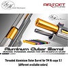 Airsoft Masterpiece Threaded Aluminium Outer Barrel for TM Hi-capa 5.1
