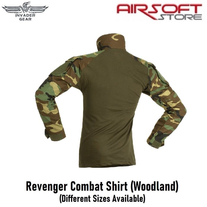 INVADER GEAR Revenger Combat Shirt (Woodland)
