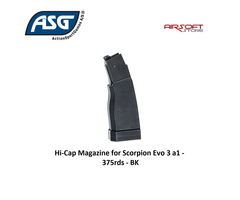 ASG Hi-Cap Magazine for Scorpion Evo 3 a1 - 375rds - BK