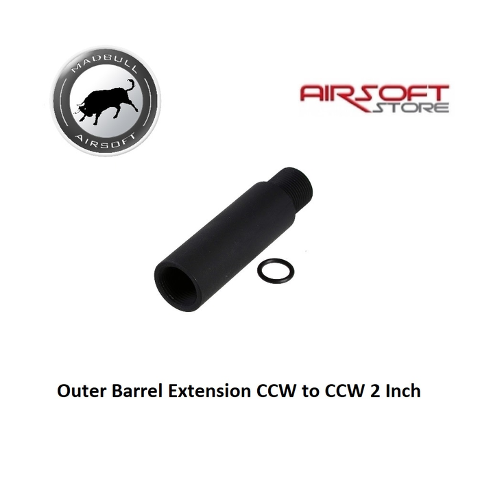 Madbull Outer Barrel Extension CCW to CCW 2 Inch