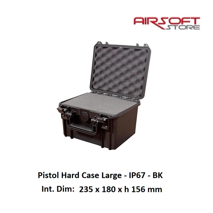 Pistol Hard Case Large - IP67 - BK