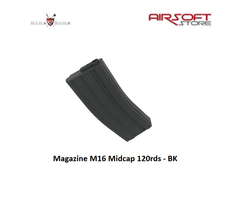 King Arms Magazine M16 Midcap 120rds - BK
