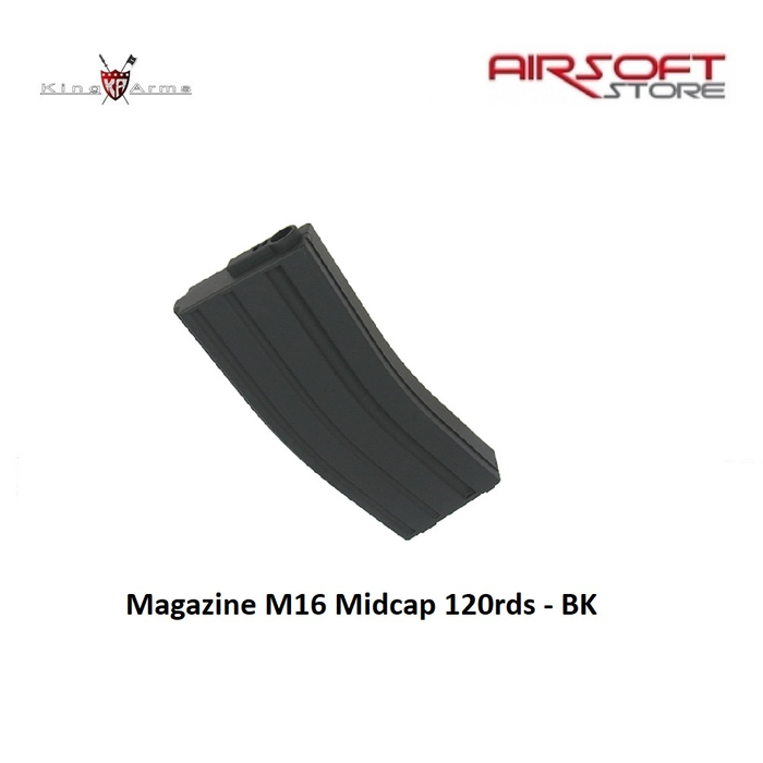 King Arms Magazine M16 Midcap 120rds - BK