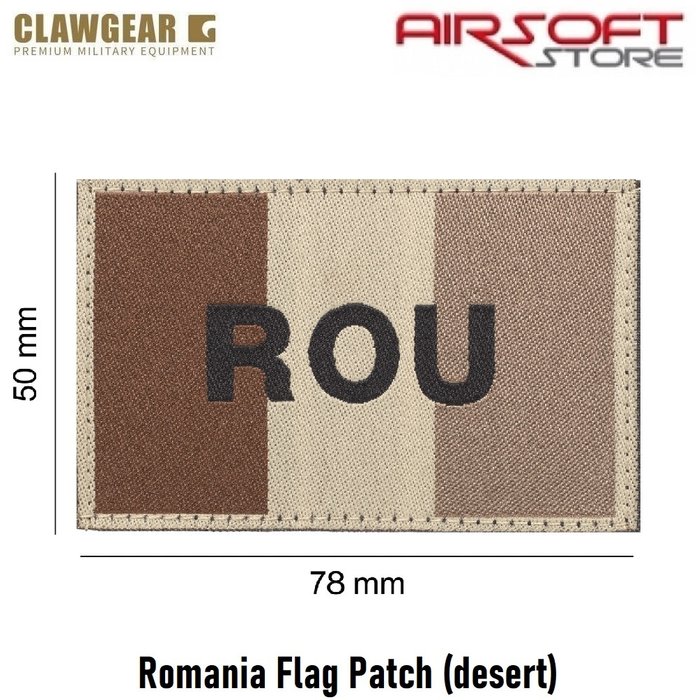 CLAWGEAR Romania Flag Patch (desert)
