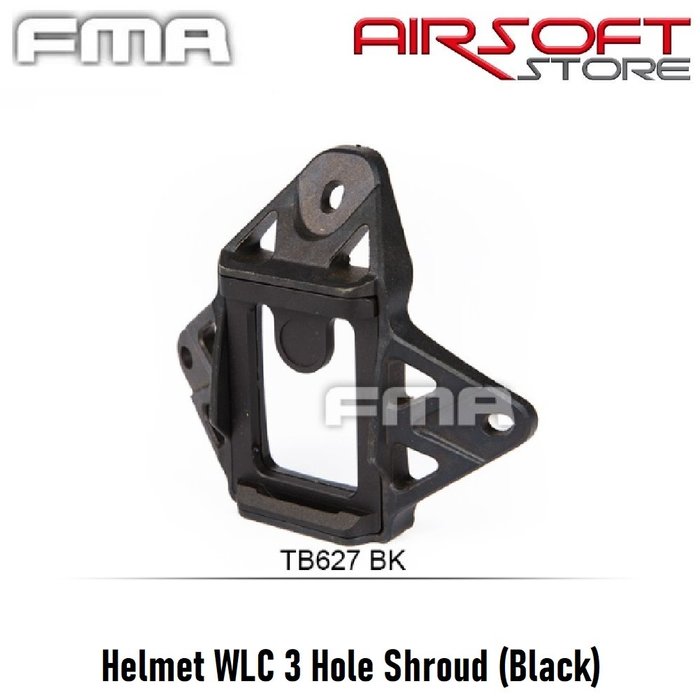FMA Helmet WLC 3 Hole Shroud (Black)