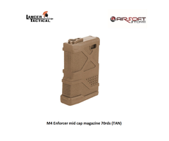 Lancer Tactical M4 Enforcer mid cap magazine 70rds (TAN)