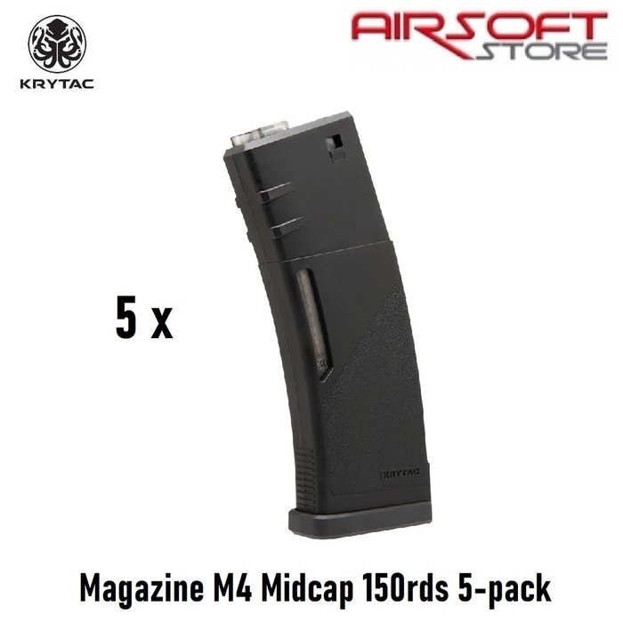 Krytac Magazine M4 Midcap 150rds 5-pack