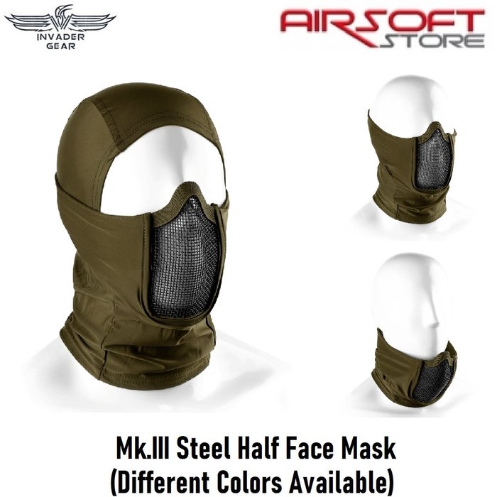 INVADER GEAR Mk.III Steel Half Face Mask