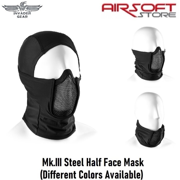 INVADER GEAR Mk.III Steel Half Face Mask