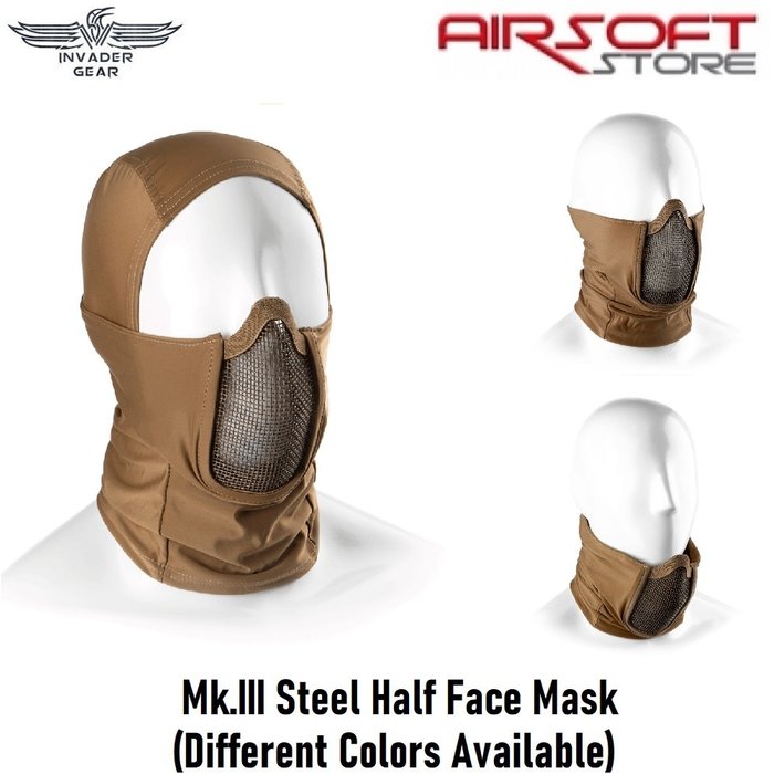 INVADER GEAR Mk.III Steel Half Face Mask