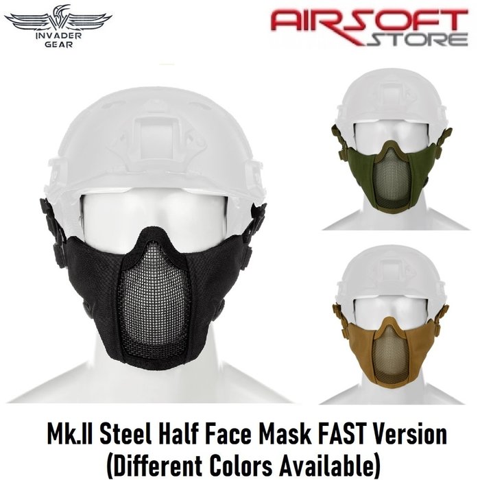 INVADER GEAR Mk.II Steel Half Face Mask for FAST helmet Version