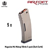 Krytac Magazine M4 Midcap 150rds 5-pack (Dark Earth)
