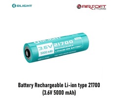 Olight Battery Rechargeable Li-ion type 21700 (3.6V 5000 mAh)