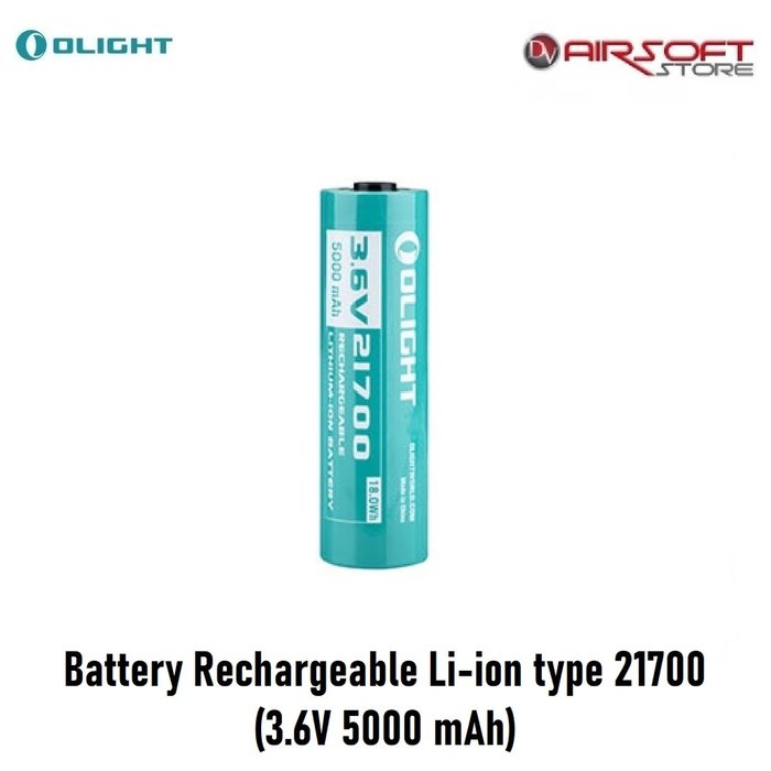 Olight Battery Rechargeable Li-ion type 21700 (3.6V 5000 mAh)
